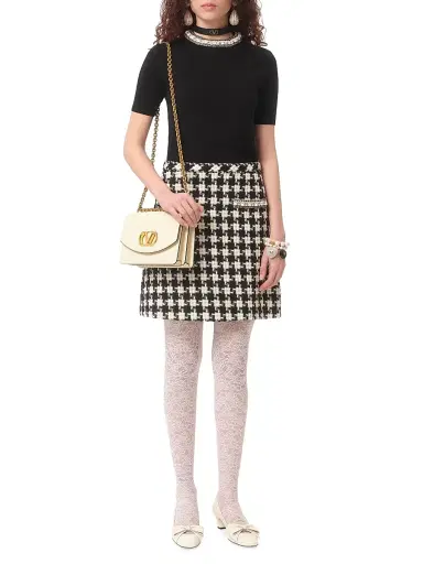 Valentino Garavani Women's Embroidered Wool Sweater - Black | Thumbnail 8 Valentino Garavani Women's Embroidered Wool Sweater - Black | Thumbnail 8