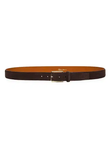 Santoni Men's Leather 35MM Adjustable Belt | Thumbnail 2 Santoni Men's Leather 35MM Adjustable Belt | Thumbnail 2