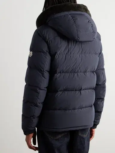 Moncler Marcelettes Faux Shearling-Trimmed Quilted Shell Down Jacket - Men | Thumbnail 3 Moncler Marcelettes Faux Shearling-Trimmed Quilted Shell Down Jacket - Men | Thumbnail 3