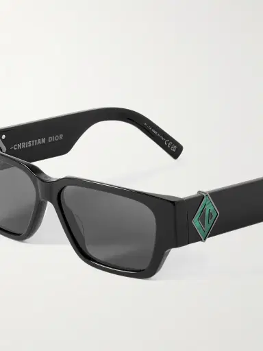 DIOR Eyewear CD Diamond S5I Rectangular Acetate and Malachite Sunglasses - Men | Thumbnail 3 DIOR Eyewear CD Diamond S5I Rectangular Acetate and Malachite Sunglasses - Men | Thumbnail 3