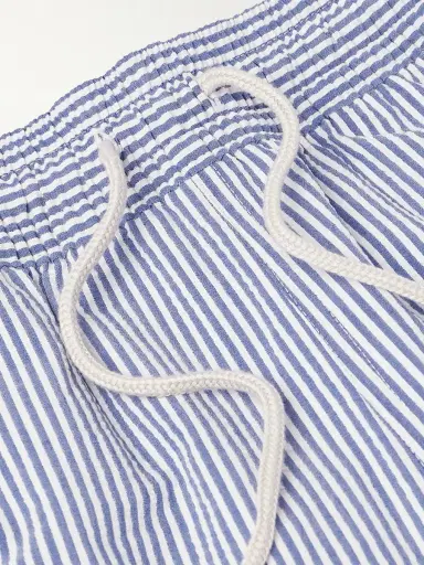 Polo Ralph Lauren Traveler Straight-Leg Mid-Length Striped Cotton-Blend Seersucker Swim Shorts - Men | Thumbnail 4 Polo Ralph Lauren Traveler Straight-Leg Mid-Length Striped Cotton-Blend Seersucker Swim Shorts - Men | Thumbnail 4