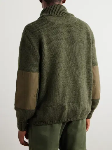 Loro Piana Alpe di Mera Ripstop-Trimmed Cashmere Half-Zip Sweater - Men | Thumbnail 3 Loro Piana Alpe di Mera Ripstop-Trimmed Cashmere Half-Zip Sweater - Men | Thumbnail 3