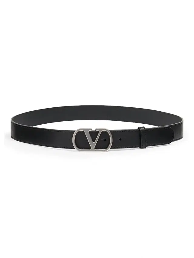 Men's VLogo Signature Belt in Shiny Calfskin 30MM - Black Men's VLogo Signature Belt in Shiny Calfskin 30MM - Black
