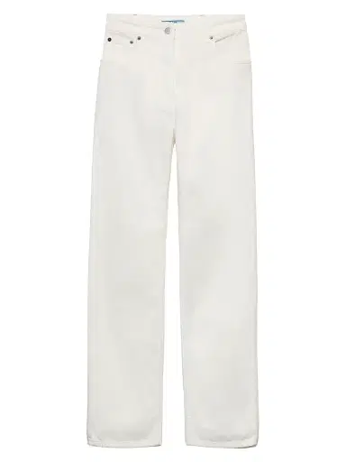 Prada Women's Five-Pocket Denim Jeans - White | Thumbnail 1 Prada Women's Five-Pocket Denim Jeans - White | Thumbnail 1