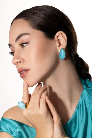 Vhernier Rock Crystal Turquoise Aladino Ring | Thumbnail 5 Vhernier Rock Crystal Turquoise Aladino Ring | Thumbnail 5