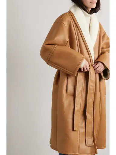 Stand Studio Dolores Belted Faux Shearling Coat | Thumbnail 3 Stand Studio Dolores Belted Faux Shearling Coat | Thumbnail 3