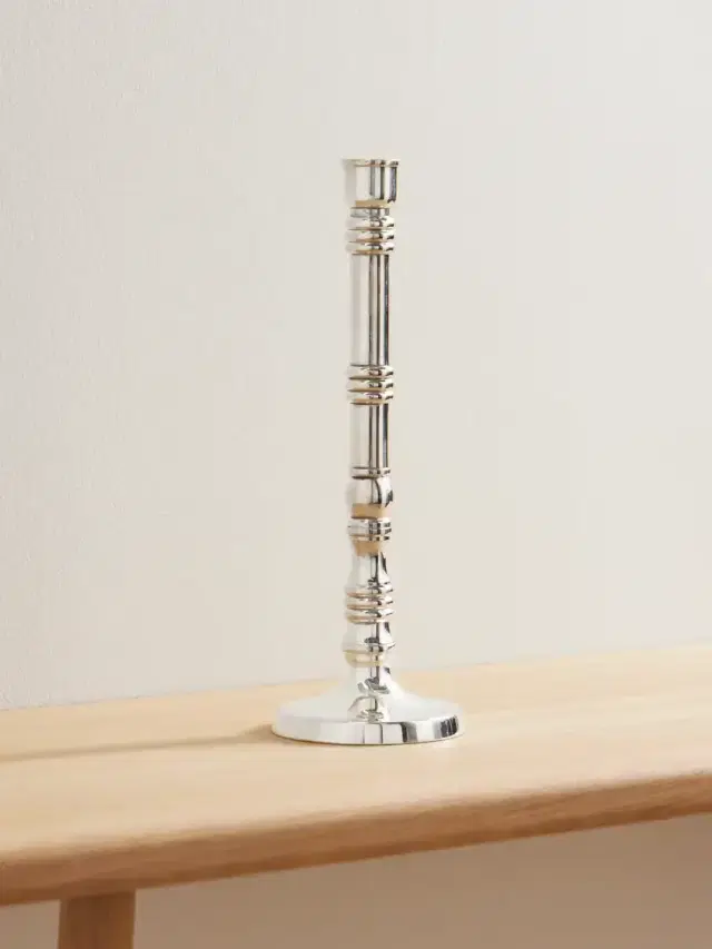 Stiden Medium Silver-plated Candleholder Stiden Medium Silver-plated Candleholder