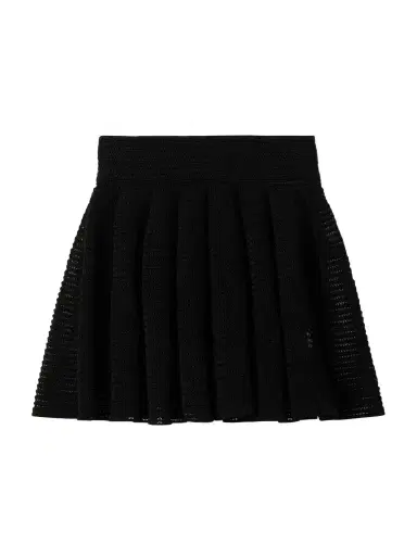 Alaïa Pleated Open-knit Mini Skirt | Thumbnail 1 Alaïa Pleated Open-knit Mini Skirt | Thumbnail 1