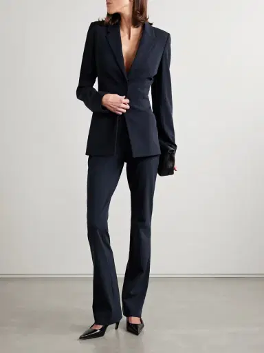 FFORME Jem Wool-blend Crepe Flared Pants | Thumbnail 2 FFORME Jem Wool-blend Crepe Flared Pants | Thumbnail 2