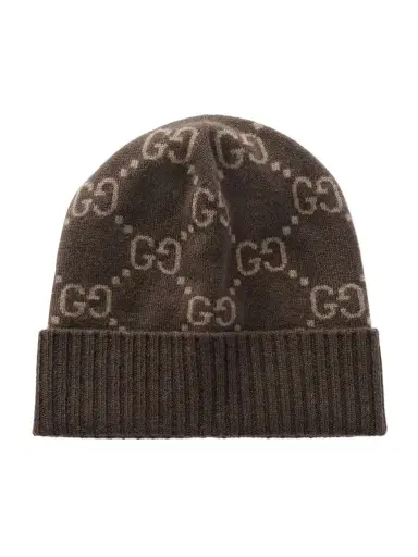 Gucci Cashmere-jacquard Beanie | Thumbnail 1 Gucci Cashmere-jacquard Beanie | Thumbnail 1