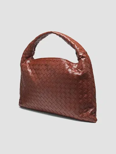 Bottega Veneta Women's Small Hop Intrecciato Leather Hobo Bag | Thumbnail 3 Bottega Veneta Women's Small Hop Intrecciato Leather Hobo Bag | Thumbnail 3