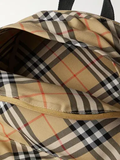 Burberry Checked Coated-Canvas Backpack - Men | Thumbnail 5 Burberry Checked Coated-Canvas Backpack - Men | Thumbnail 5