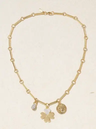 Foundrae True Love & Balance 18-karat Gold Diamond Necklace | Thumbnail 4 Foundrae True Love & Balance 18-karat Gold Diamond Necklace | Thumbnail 4
