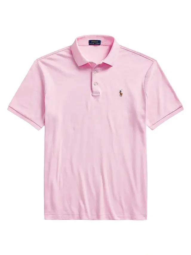 Men's Classic-Fit Soft Cotton Polo Shirt - Carmel Pink Men's Classic-Fit Soft Cotton Polo Shirt - Carmel Pink