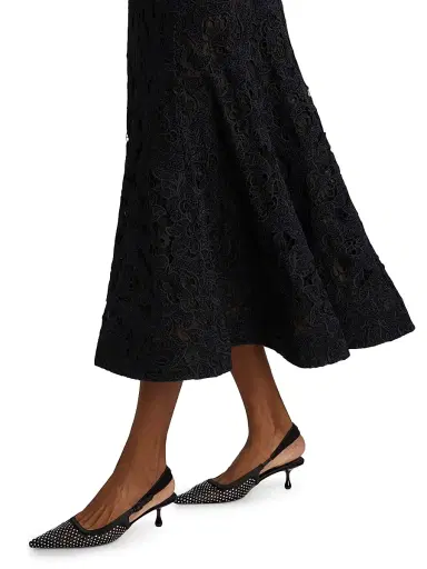 As It May Women's Jules Metallic Lace Bandeau Midi-Dress - Dark Navy | Thumbnail 6 As It May Women's Jules Metallic Lace Bandeau Midi-Dress - Dark Navy | Thumbnail 6