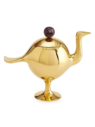 Jonathan Adler Brass & Amethyst Bird Box - Brass | Thumbnail 1 Jonathan Adler Brass & Amethyst Bird Box - Brass | Thumbnail 1