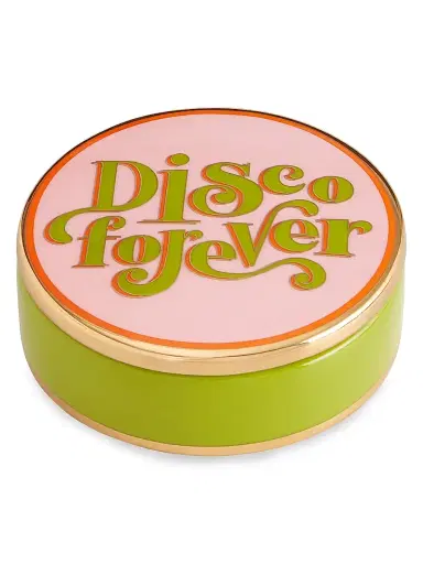 Jonathan Adler Deep Thoughts "Disco Forever" Porcelain Box - Green Pink | Thumbnail 1 Jonathan Adler Deep Thoughts "Disco Forever" Porcelain Box - Green Pink | Thumbnail 1