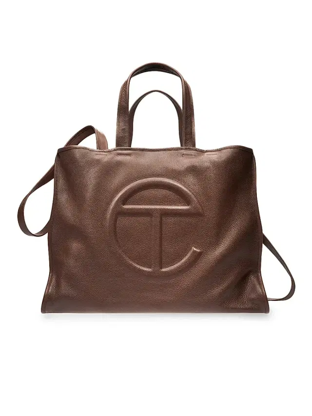 Men's Pebbled Leather Carry Bag - Chocolate Men's Pebbled Leather Carry Bag - Chocolate