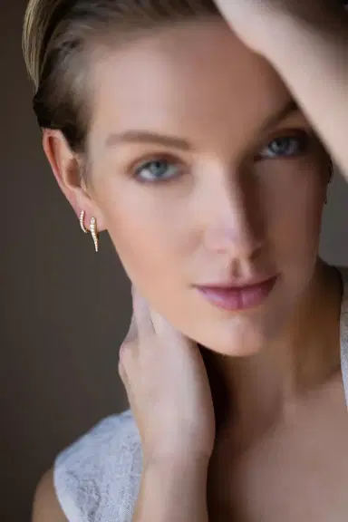 Melissa Kaye Small Cristina Diamond Earrings | Thumbnail 3 Melissa Kaye Small Cristina Diamond Earrings | Thumbnail 3