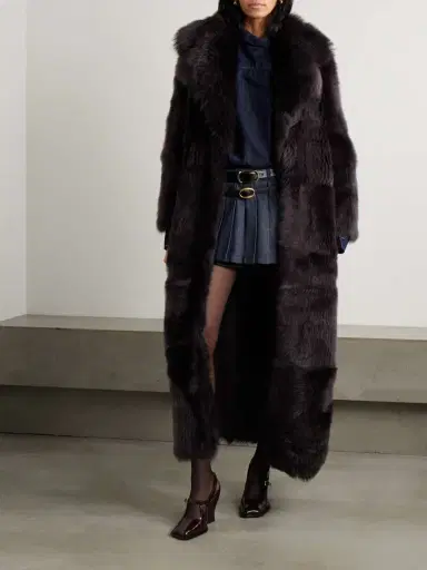 Nour Hammour Evita Shearling Coat | Thumbnail 2 Nour Hammour Evita Shearling Coat | Thumbnail 2