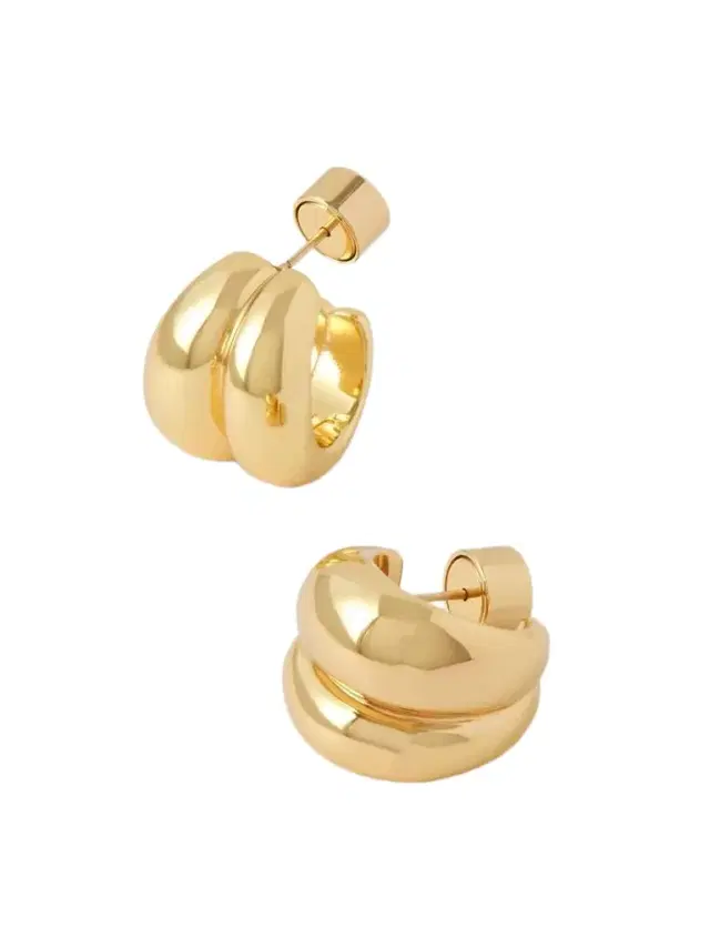 Jennifer Fisher Chavez Micro Huggie Gold-plated Hoop Earrings