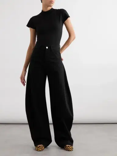 Alaïa Embroidered Stretch-cotton Jersey Bodysuit | Thumbnail 2 Alaïa Embroidered Stretch-cotton Jersey Bodysuit | Thumbnail 2