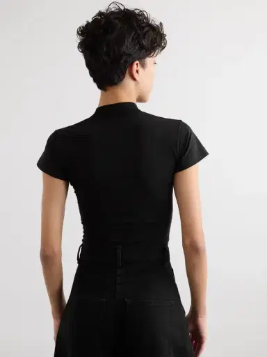 Alaïa Embroidered Stretch-cotton Jersey Bodysuit | Thumbnail 4 Alaïa Embroidered Stretch-cotton Jersey Bodysuit | Thumbnail 4
