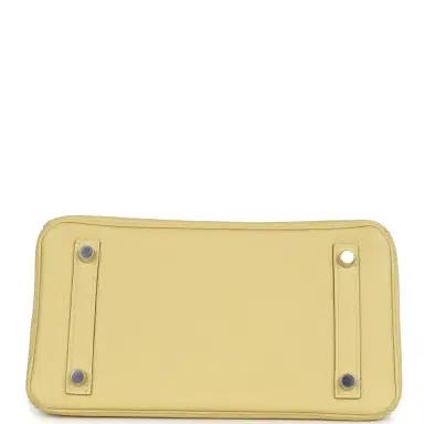 HERMÈS Hermes Birkin 25 Jaune Poussin Togo Palladium Hardware | Thumbnail 6 HERMÈS Hermes Birkin 25 Jaune Poussin Togo Palladium Hardware | Thumbnail 6