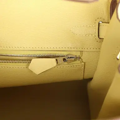 HERMÈS Hermes Birkin 25 Jaune Poussin Togo Palladium Hardware | Thumbnail 9 HERMÈS Hermes Birkin 25 Jaune Poussin Togo Palladium Hardware | Thumbnail 9