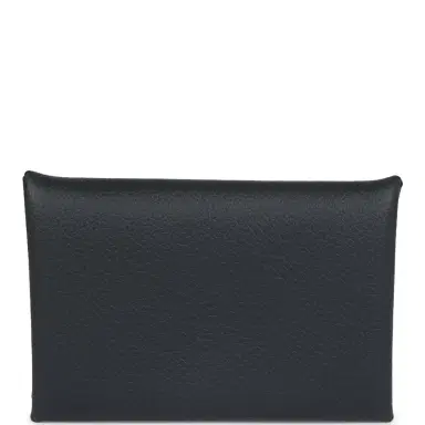 HERMÈS Hermes Calvi Card Holder New Bleu Ocean Evercolor Palladium Hardware | Thumbnail 1 HERMÈS Hermes Calvi Card Holder New Bleu Ocean Evercolor Palladium Hardware | Thumbnail 1