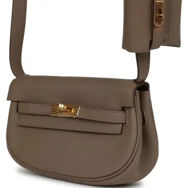 HERMÈS Hermes Kelly Moove Etoupe Swift Gold Hardware | Thumbnail 5 HERMÈS Hermes Kelly Moove Etoupe Swift Gold Hardware | Thumbnail 5
