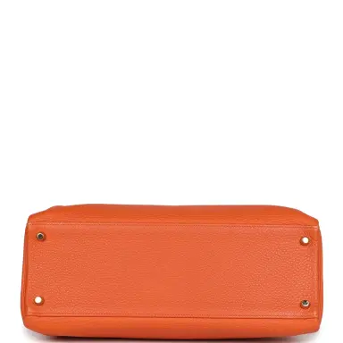 HERMÈS Pre-owned Hermes Kelly Retourne 35 Orange Togo Gold Hardware | Thumbnail 6 HERMÈS Pre-owned Hermes Kelly Retourne 35 Orange Togo Gold Hardware | Thumbnail 6