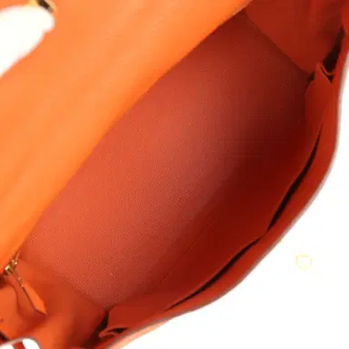 HERMÈS Pre-owned Hermes Kelly Retourne 35 Orange Togo Gold Hardware | Thumbnail 8 HERMÈS Pre-owned Hermes Kelly Retourne 35 Orange Togo Gold Hardware | Thumbnail 8