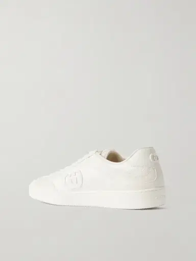 Gucci Leather-trimmed Suede And Mesh Sneakers | Thumbnail 3 Gucci Leather-trimmed Suede And Mesh Sneakers | Thumbnail 3