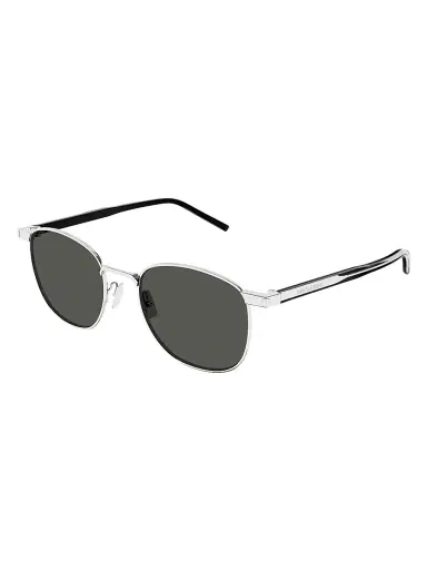 Saint Laurent Men's SL 747 51MM Panthos Sunglasses - Dark Grey Silver | Thumbnail 1 Saint Laurent Men's SL 747 51MM Panthos Sunglasses - Dark Grey Silver | Thumbnail 1