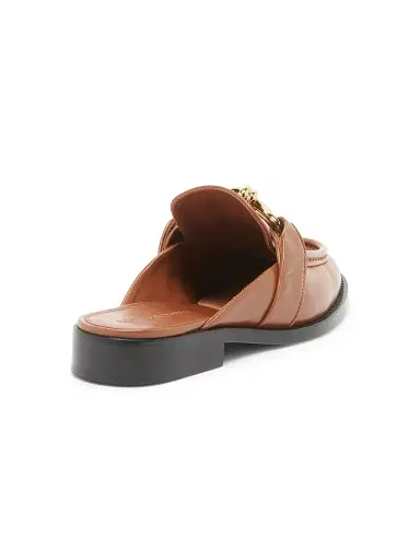 Bottega Veneta Women's Astaire Knot-Accented Leather Mules - New Amber - Size 5 | Thumbnail 3 Bottega Veneta Women's Astaire Knot-Accented Leather Mules - New Amber - Size 5 | Thumbnail 3