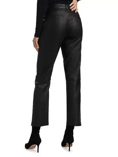 SPRWMN Women's Sophia Leather CropPants - Black | Thumbnail 5 SPRWMN Women's Sophia Leather CropPants - Black | Thumbnail 5