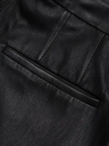 SPRWMN Women's Sophia Leather CropPants - Black | Thumbnail 7 SPRWMN Women's Sophia Leather CropPants - Black | Thumbnail 7