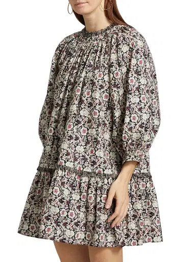 Rhode Women's Angelica Cotton Printed Minidress | Thumbnail 4 Rhode Women's Angelica Cotton Printed Minidress | Thumbnail 4