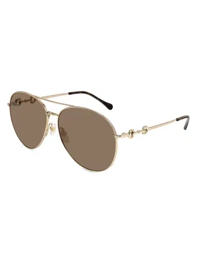 Gucci Women's Horsebit 60MM Pilot Sunglasses | Thumbnail 1 Gucci Women's Horsebit 60MM Pilot Sunglasses | Thumbnail 1
