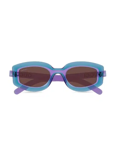 Gucci Women's Sunset Boulevard 51MM Geometric Sunglasses - Brown Blue Violet | Thumbnail 2 Gucci Women's Sunset Boulevard 51MM Geometric Sunglasses - Brown Blue Violet | Thumbnail 2