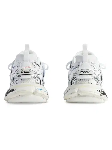 Balenciaga Women's Track Autographed Sneakers - White Multi | Thumbnail 3 Balenciaga Women's Track Autographed Sneakers - White Multi | Thumbnail 3