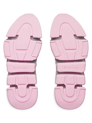 Balenciaga Women's Speed 2.0 Lace Up Full Clear Sole Recycled Knit Sneakers - Black Light Pink | Thumbnail 7 Balenciaga Women's Speed 2.0 Lace Up Full Clear Sole Recycled Knit Sneakers - Black Light Pink | Thumbnail 7