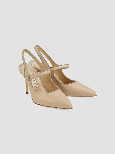 Manolo Blahnik Women's Camparisli 90MM Leather Mary Jane Pumps | Thumbnail 2 Manolo Blahnik Women's Camparisli 90MM Leather Mary Jane Pumps | Thumbnail 2