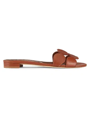 Manolo Blahnik Women's Haribal Leather Sandals - Medium Brown - Size 5 | Thumbnail 1 Manolo Blahnik Women's Haribal Leather Sandals - Medium Brown - Size 5 | Thumbnail 1