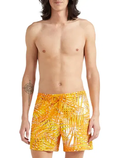 Vilebrequin Men's Cruise Palm Tree Swim Trunks - Mangue - Size Medium | Thumbnail 4 Vilebrequin Men's Cruise Palm Tree Swim Trunks - Mangue - Size Medium | Thumbnail 4