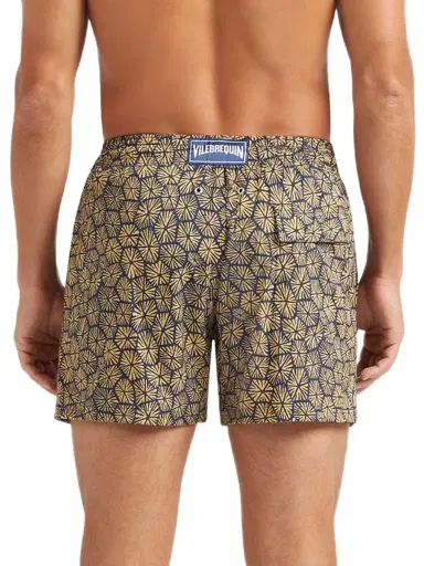 Vilebrequin Men's Geometric Carapaces Swim Trunks - Blue Marine | Thumbnail 4 Vilebrequin Men's Geometric Carapaces Swim Trunks - Blue Marine | Thumbnail 4