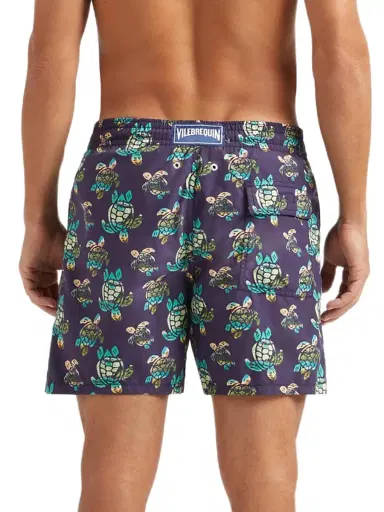 Vilebrequin Men's Landscape Turtles Swim Shorts - Minuit | Thumbnail 4 Vilebrequin Men's Landscape Turtles Swim Shorts - Minuit | Thumbnail 4