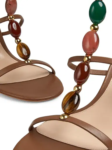 Gianvito Rossi Women's Shanti 70MM Nappa Leather Sandals | Thumbnail 5 Gianvito Rossi Women's Shanti 70MM Nappa Leather Sandals | Thumbnail 5