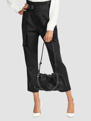 Loewe Women's Medium Flamenco Shoulder Bag - Black | Thumbnail 2 Loewe Women's Medium Flamenco Shoulder Bag - Black | Thumbnail 2